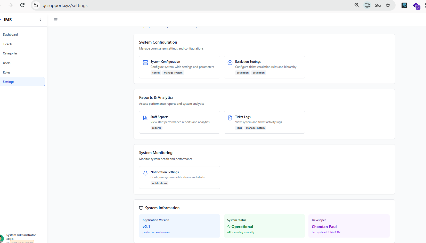 IMS — Incident & Ticket Management System 3